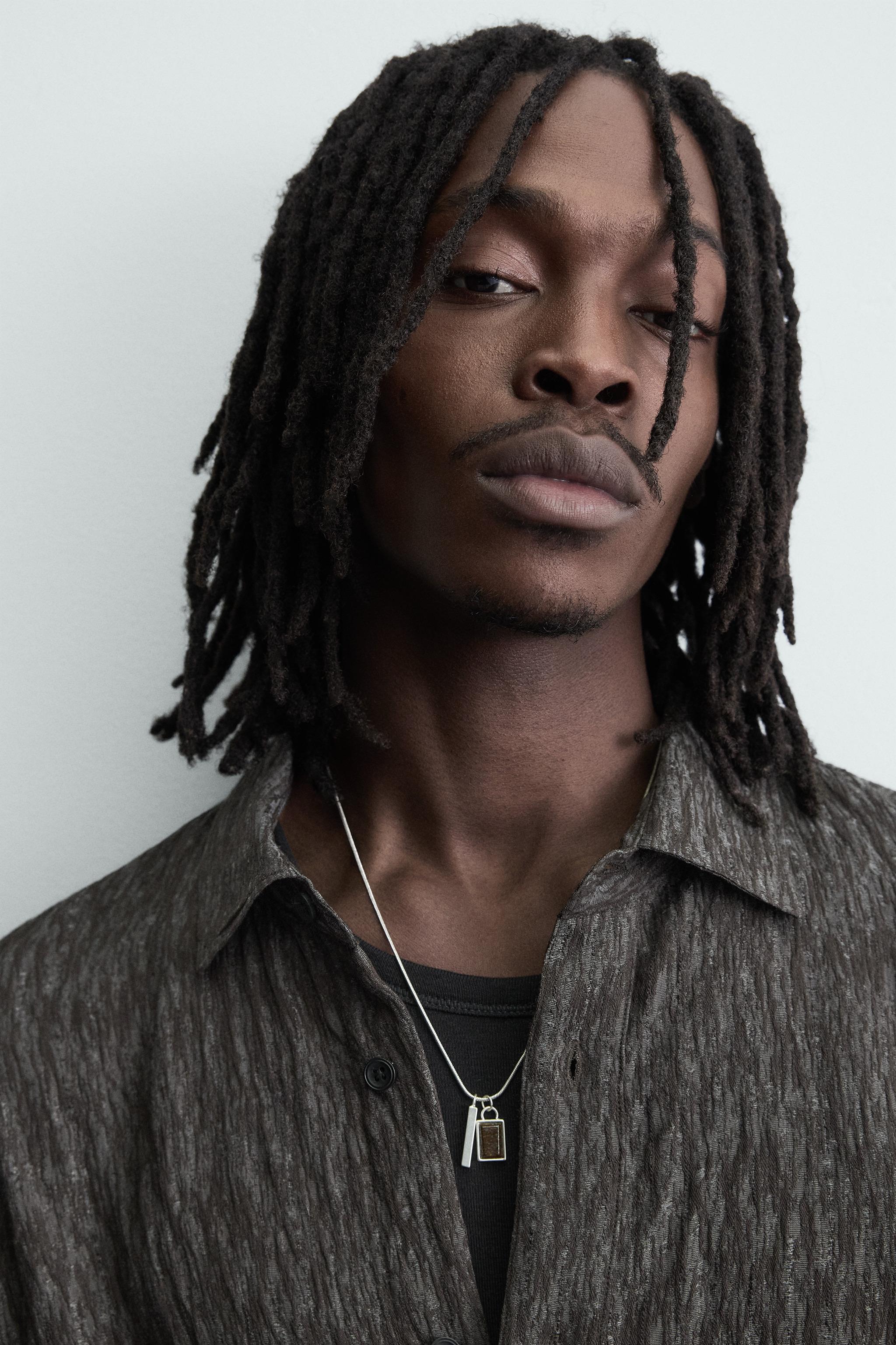 FLOWY JACQUARD SHIRT